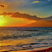 Maui Wedding Beach Sunset Art Print