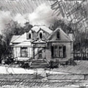 Mcclellan House Sketch Art Print