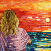 Mediterranean Sunset Detail Art Print