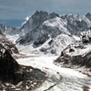 Mer De Glace - Mont Blanc Glacier Art Print