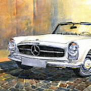 Mercedes Benz W113 280 Sl Pagoda Front Art Print