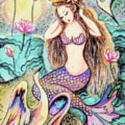 Mermaid Sunrise Art Print