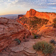 Mesa Arch Overlook At Dawn Art Print