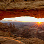Mesa Arch Sunrise - Canyonlands National Park - Moab Utah Art Print