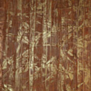 Metallic Bamboo Art Print