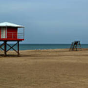 Michigan City Lifeguard Station Art Print