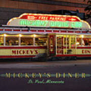 Mickey's Diner, St. Paul Art Print