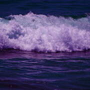 Midnight Ocean Wave In Ultra Violet Art Print