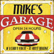 Mike's Garage Art Print