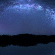 Milky Way At Mrazek Pond Art Print
