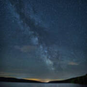 Milky Way Over Hemlock Lake Art Print