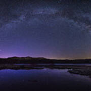 Milky Way Over Lonesome Lake Art Print