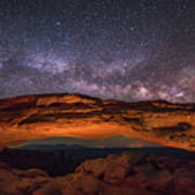 Milky Way Over Mesa Arch Art Print