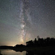 Milky Way Over Schwabacher's Landing Art Print