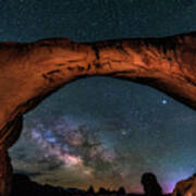 Milky Way Under The Arch Art Print