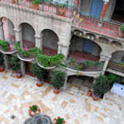 Mission Inn Courtyard Overlook Art Print