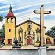 Mission Santa Clara De Asis Art Print