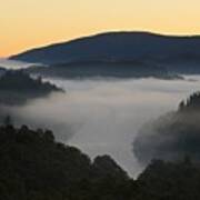 Mist Over Loch Achray Art Print