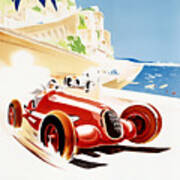 Monaco Grand Prix 1937 Art Print