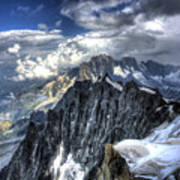 Mont Blanc Near Chamonix In French Alps Art Print