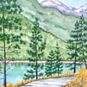 Montana - Lake Como Series Art Print