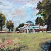 Monticello Charlottesville Virginia Art Print