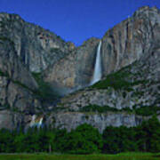 Moonbow Yosemite Falls Art Print