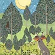 Moonlit Meadow Art Print