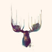 Moose // Squared Format Art Print