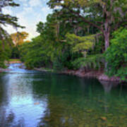Morning On The Guadalupe River Art Print