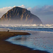 Morro Rock And The Shoreline Art Print