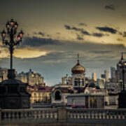 Moscow By Night. Art Print