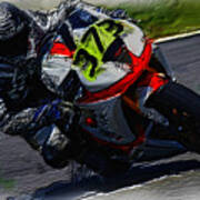 Motorcycle Racing 04a Art Print