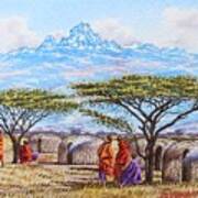 Mount Kenya 3 Art Print