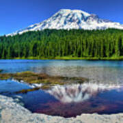 Mount Rainier Reflection Art Print