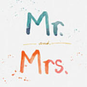 Mr And Mrs Art Print