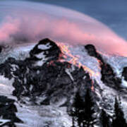 Mt Rainier Sunrise Fine Art Photograph Art Print