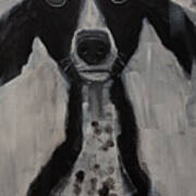 Mutts Original Dog Portrait Painting Art Print