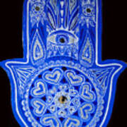 My Blue Hamsa Art Print