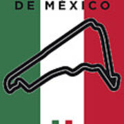 My Gran Premio De Mexico Minimal Poster Art Print