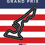 My United States Grand Prix Minimal Poster Art Print