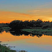 Myakka River State Park Sunset By H H Photography Of Florida Art Print