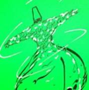 Mystic Dancer In Green Art Print