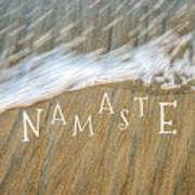 Namaste On The Beach Art Print