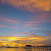 Naples Sunset Art Print