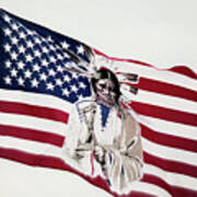 Native American Flag Art Print