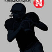 Nebraska Football Art Print