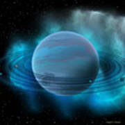 Neptune Planet Art Print