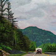 New England Journeys - Truck With Trailer Art Print