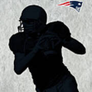 New England Patriots Football Art Print